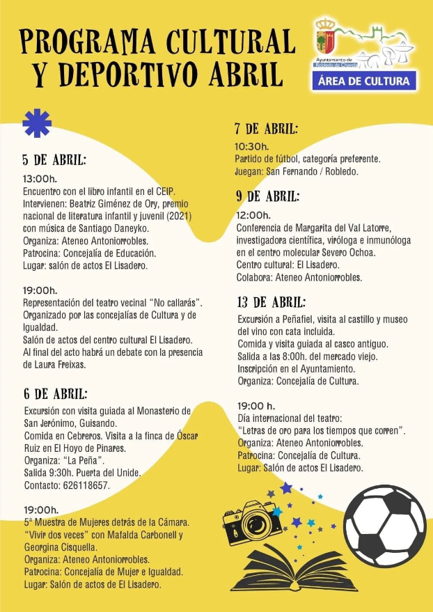 Programa Cultural y Deportivo - abril-24